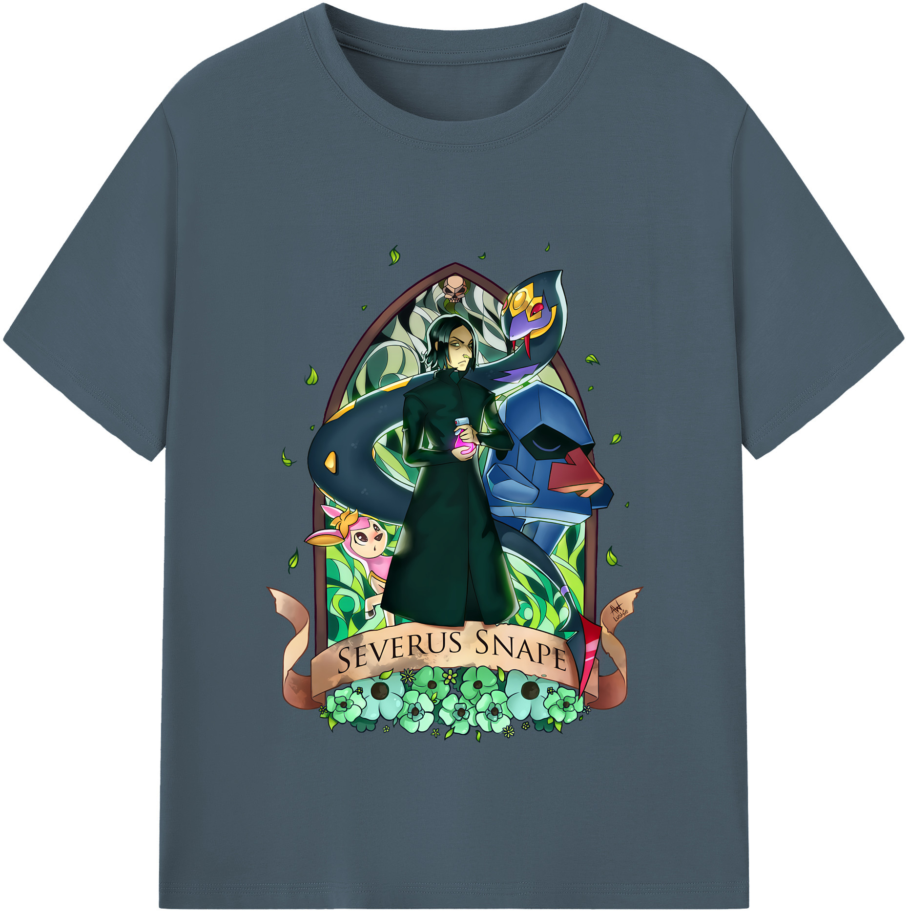 （画像用） Harry Potter ハリー・ポッターシリーズ 綿100％半袖Tシャツ（フロントプリント）